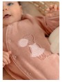 Pyjama bébé en velours rose souris - Noukie's