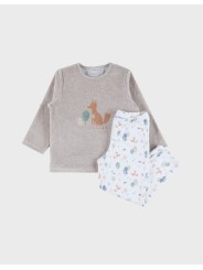 Pyjama en velours 2 pièces renard - Noukie's