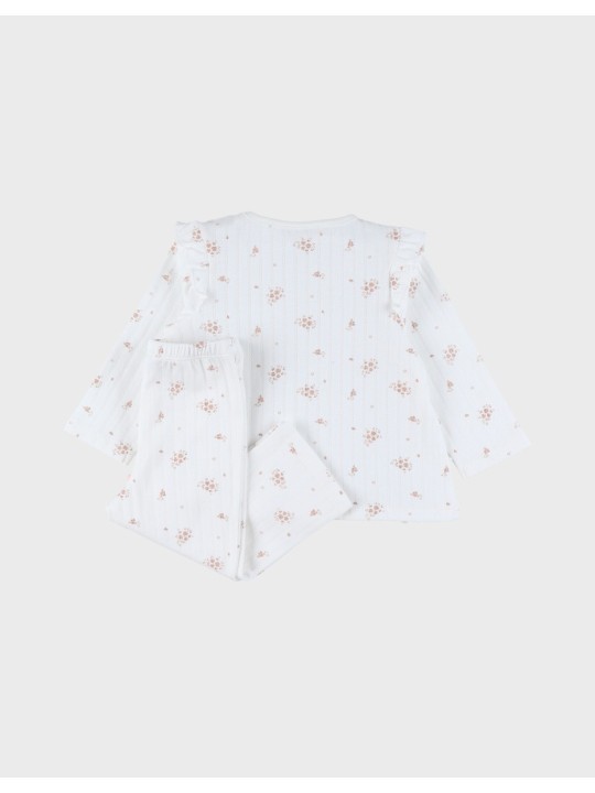 Pyjama en coton 2 pièces fleurs - Noukie's