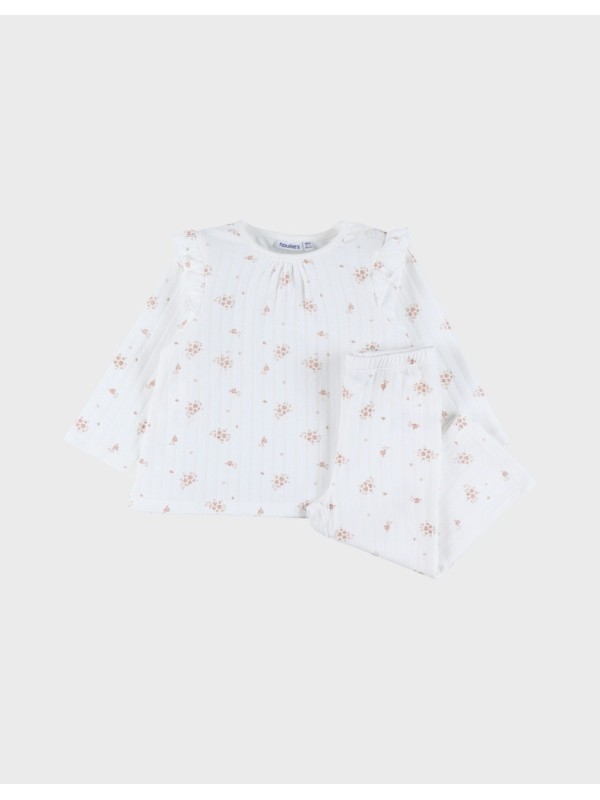 Pyjama en coton 2 pièces fleurs - Noukie's