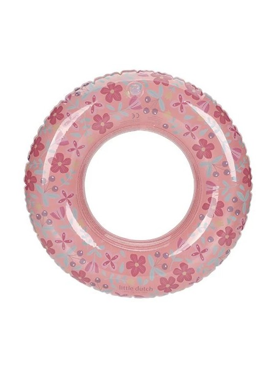 Bouée de natation Fleurs Roses 50 cm - Little Dutch