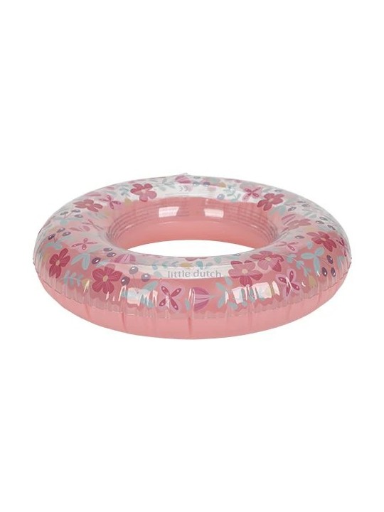 Bouée de natation Fleurs Roses 50 cm - Little Dutch