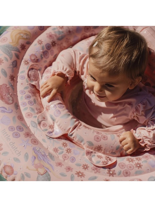 Bouée pour bébé - Rose - Sirène Rêveuse - Little Dutch