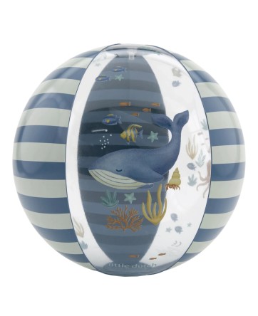 Ballon de plage - Bleu - Ocean World - Little Dutch