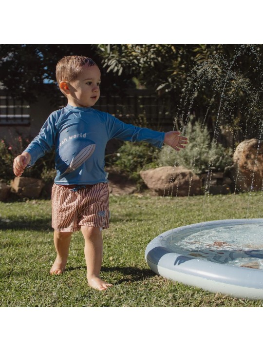Tapis de jeu aquatique - Bleu - Monde Océan - Little Dutch