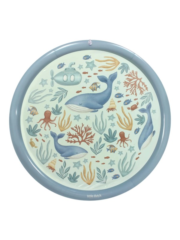 Tapis de jeu aquatique - Bleu - Monde Océan - Little Dutch