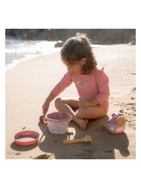 Ensemble de plage Fleurs Roses ensemble de 5 - Little Dutch