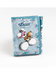 Carnet A6 Bleu + Stylo Diddl