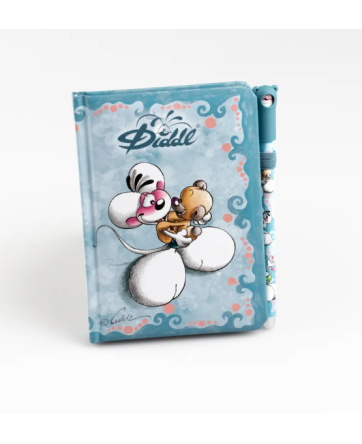 Carnet A6 Bleu + Stylo Diddl