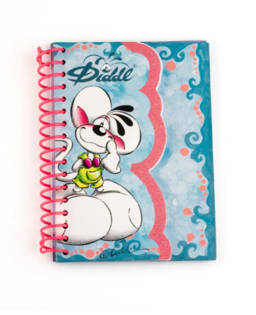Carnet forme A6 Diddl Bleu