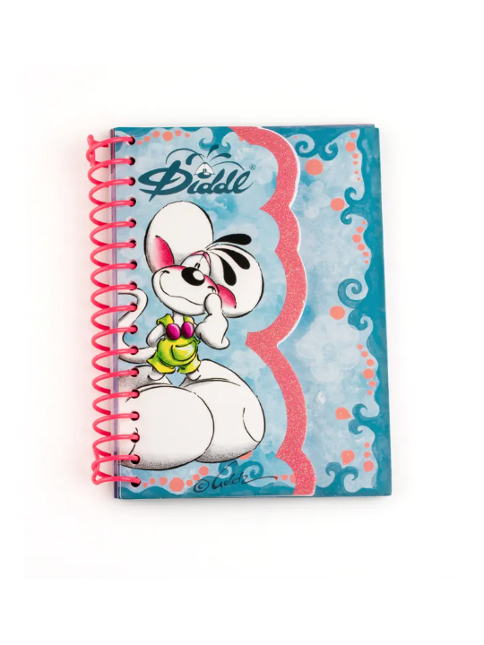 Carnet forme A6 Diddl Bleu