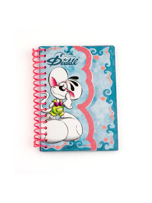 Carnet forme A6 Diddl Bleu
