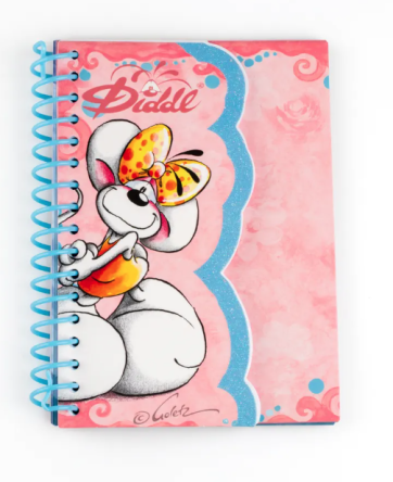 Carnet forme A6 Diddlina Rose