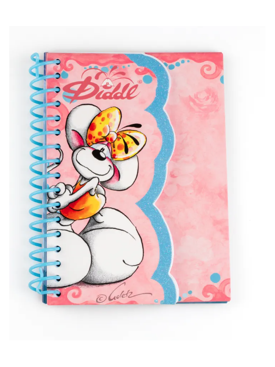 Carnet forme A6 Diddlina Rose