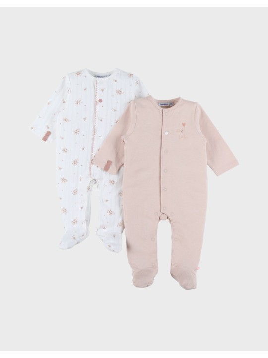 Lot de 2 pyjamas bébé, coton - Noukie's
