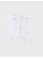 Lot de 2 pyjamas bébé, coton - Zèbres - Noukie's