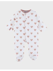 Pyjama bébé en coton cœurs - Noukie's