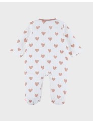 Pyjama bébé en coton cœurs - Noukie's
