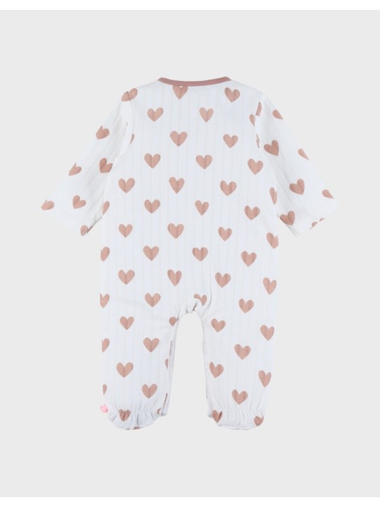 Pyjama bébé en coton cœurs - Noukie's