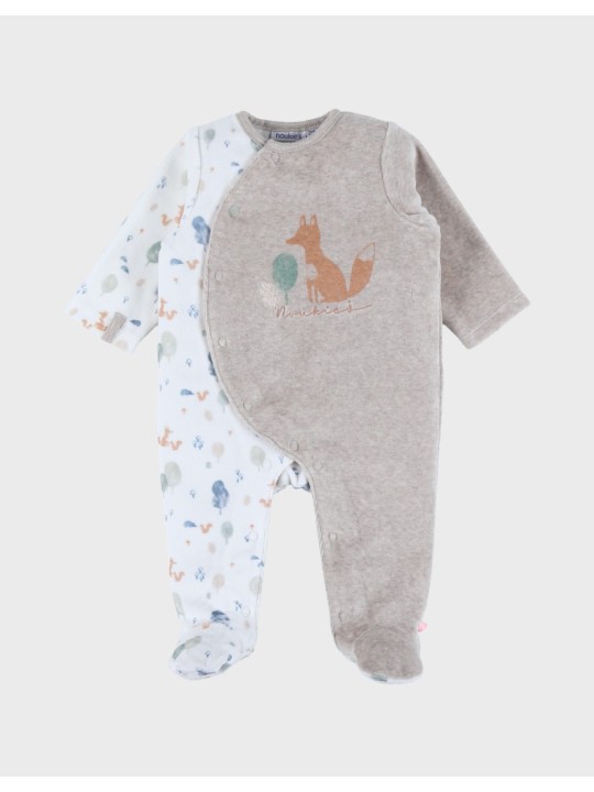 Pyjama bébé en velours renard - Noukie's