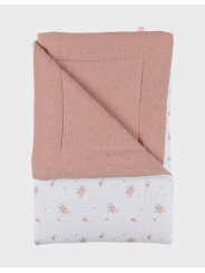 Couverture bébé 75*100cm, mousseline de coton bio - Noukie's