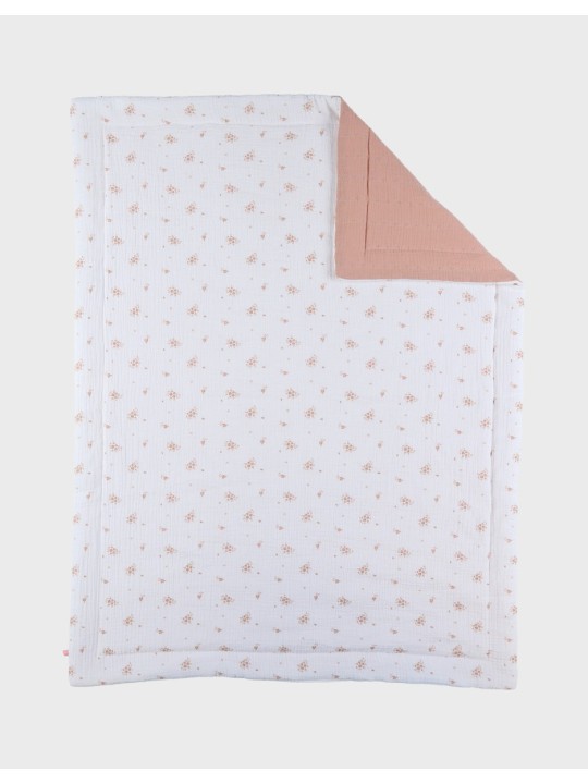 Couverture bébé 75*100cm, mousseline de coton bio - Noukie's