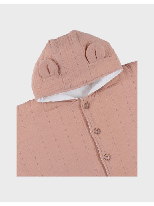 Poncho bébé, mousseline de coton bio - Noukie's