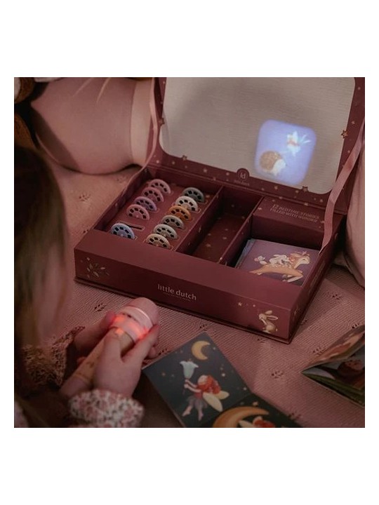 Projecteur d'histoires lampe de poche - Rose - Little Dutch