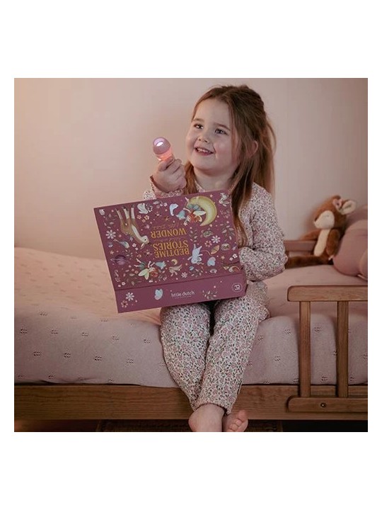Projecteur d'histoires lampe de poche - Rose - Little Dutch