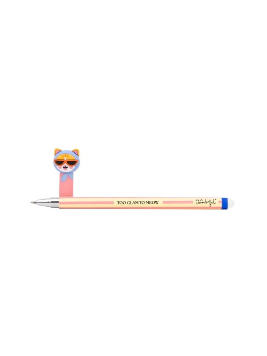 Stylo effaçable Bo-Bo Cat - Trop glamour pour miauler - Mr Wonderful