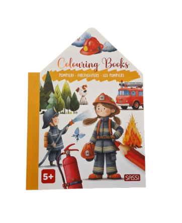 Livre à colorier - Les pompiers - Sassi
