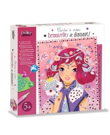 Cartes à créer - Demoiselles de diamants - Créa Lign'