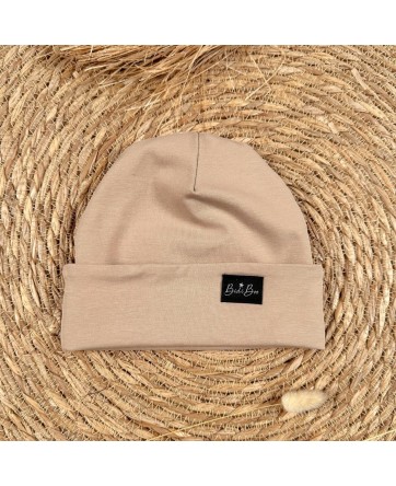 Bonnet mi-saison beige foncé - Bidiboo