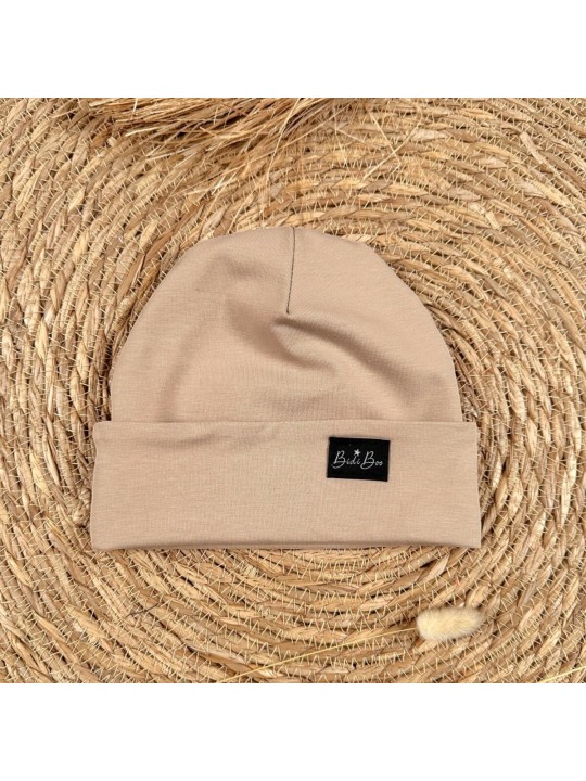 Bonnet mi-saison beige foncé - Bidiboo