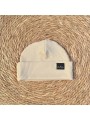Bonnet mi-saison côtelé beige - Bidiboo