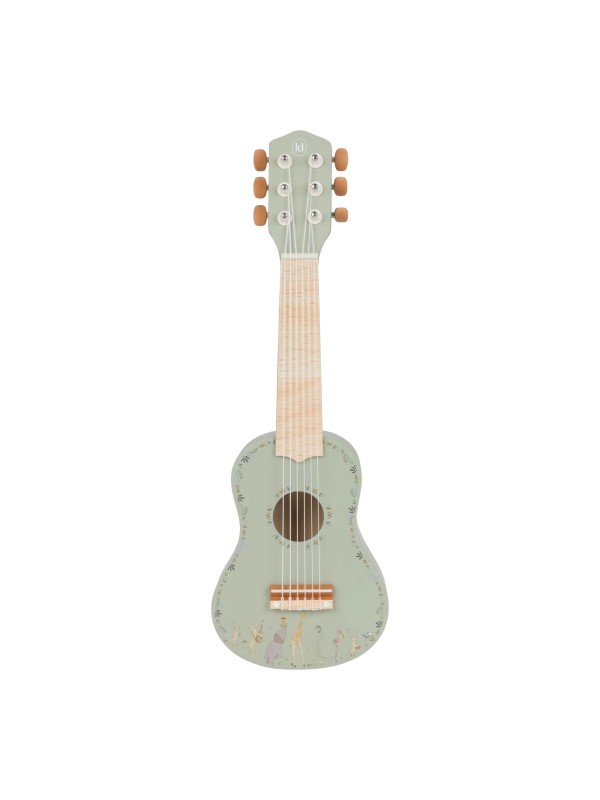 Guitare en bois vert - Safari Friends - Little Dutch