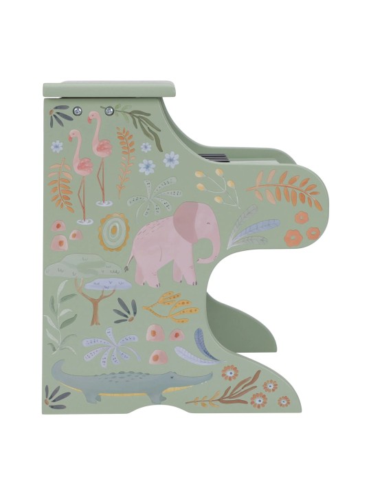 Piano en bois vert - Safari Friends - Little Dutch