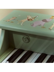 Piano en bois vert - Safari Friends - Little Dutch