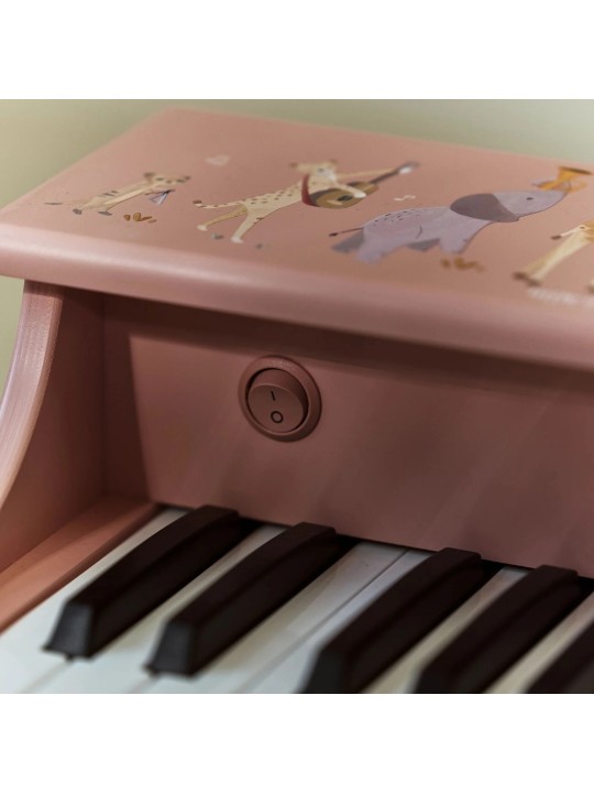 Piano en bois rose - Safari Friends - Little Dutch