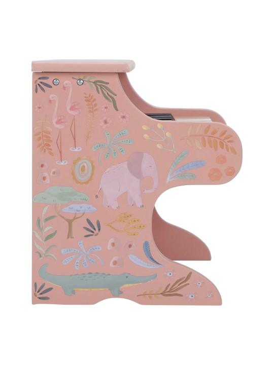 Piano en bois rose - Safari Friends - Little Dutch