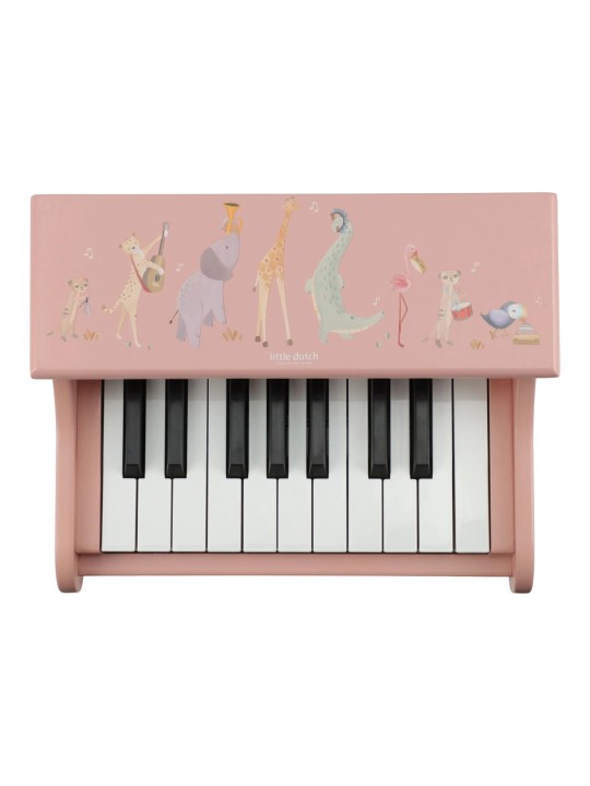 Piano en bois rose - Safari Friends - Little Dutch