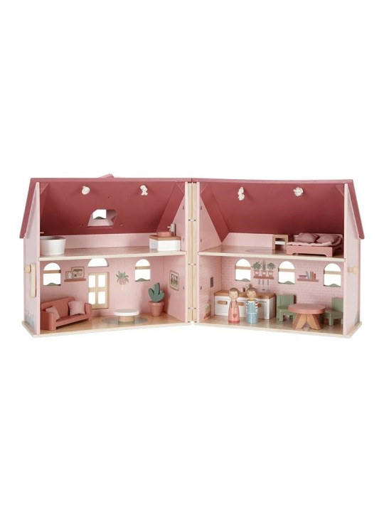 Maison de poupée en bois transportable - Little Dutch