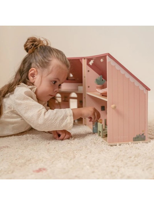 Maison de poupée en bois transportable - Little Dutch