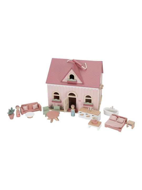 Maison de poupée en bois transportable - Little Dutch