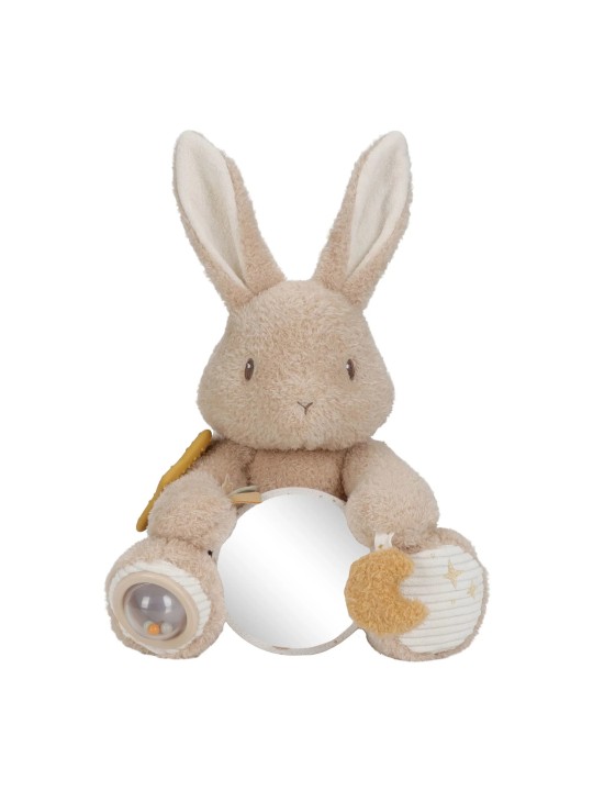 Peluche d'activité lapin - Newborn Naturals - Little Dutch