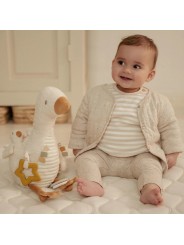 Peluche d'activité oie - Newborn Naturals - Little Dutch