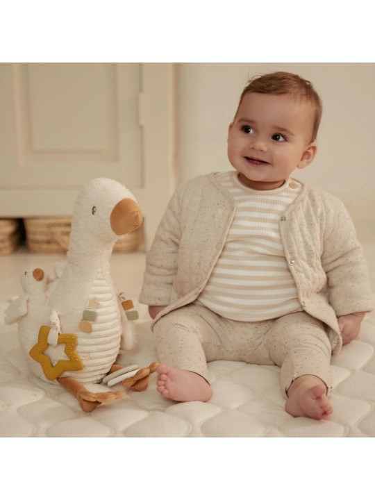 Peluche d'activité oie - Newborn Naturals - Little Dutch