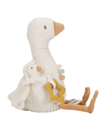 Peluche d'activité oie - Newborn Naturals - Little Dutch