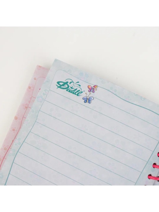 Carnet forme Bleu A6 Diddl