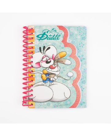 Carnet forme Bleu A6 Diddl